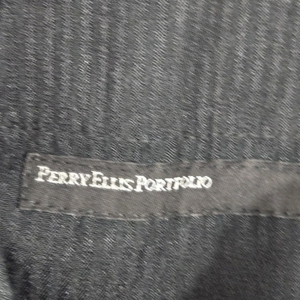 Perry Ellis Portfolio 36x29 Black Khaki Bundle Cotton Flat Front 3pk Trousers - Picture 7 of 16